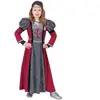Merkloos / Sans marque Middeleeuwse & Renaissance Strijders Kostuum | Roughside Lady Jurk Meisje | Maat 140 | Carnaval kostuum | Verkleedkleding