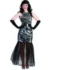 Funny Fashion - Jaren 20 Danseressen Kostuum - Zilveren Theater Diva -...