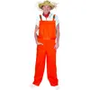 Espa Fluo oranje tuinbroek voor volwassenen - Volwassenen kostuums