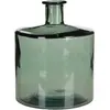 Mica Vase bouteille en verre recyclé vert H26