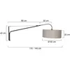 Wandlamp Steinhauer Gramineus - Zwart