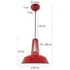 Hanglamp Mexlite Eden - Rood