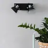 Steinhauer Brooklyn - Wandlamp Industrieel - Zwart - H:16cm  - GU10 - Voor Binnen - Metaal - Wandlampen - Slaapkamer - Woonkamer