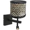 Steinhauer - applique murale - Stang - noir - bambou métal
