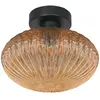 Steinhauer - plafonnier - Bloeba - ambre - verre plastique métal