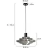 Steinhauer - suspension - gris - métal - Ø 50cm - E27 - 4217GR