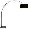 Steinhauer - lampadaire - Sparkled Light - noir - lin métal -