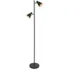 Mexlite - lampadaire - Oeroe - noir - métal - E14 - 4117ZW