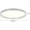 Steinhauer - plafonnier - Flady - acier - lin métal - Ø 50cm -