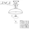 Anne Lighting plafonniere Brassi - brons - metaal - 42 cm - E27 fitting - 3681BR