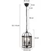 Steinhauer - suspension - Pimpernel - noir - verre métal - ø 23cm