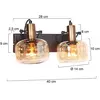 Steinhauer wandlamp Glaslic - brons - metaal - 3865BR