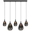 Steinhauer - suspension - Glimsy - noir - verre - grande lampe de