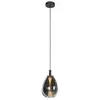 Steinhauer - suspension - Glimsy - noir - verre métal - ø 22cm -