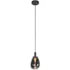 Steinhauer - suspension - Glimsy - noir - verre métal - ø 15cm -