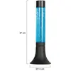 Lampe de table - Volcan - bleu noir - plastique métal - - Mexlite