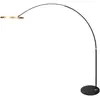 Steinhauer - lampadaire - Ringlux - or - métal - lampe arquée -