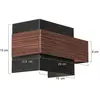 Steinhauer - applique murale - Muro - bois noir - métal - G9 -