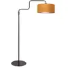 Steinhauer - lampadaire - Bloeba - or noir - métal velours tissu