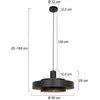 Anne Lighting hanglamp Flinter - zwart - metaal - 50 cm - E27 fitting ...