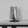 Steinhauer - lampe de table - Ancilla - noir - verre métal - Ø