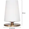 Steinhauer tafellamp Ancilla - brons - metaal - 14,5 cm - E27 fitting - 3101BR