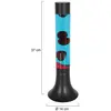 Mexlite - lampe de table - Volcan - noir - verre métal - Ø 14cm -