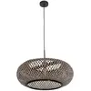 Steinhauer hanglamp Maze - zwart - hout - 60 cm - E27 fitting - 7506ZW