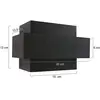 Steinhauer wandlamp Muro - zwart - metaal - 3368ZW