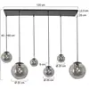 Steinhauer Hanglamp Bollique 6-Lichts Zwart