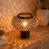 Steinhauer - lampe de table - Bloeba - naturel noir - bambou