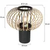 Steinhauer - lampe de table - Bloeba - naturel noir - bambou