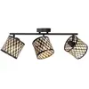 Mexlite - spot - Bambus - naturel noir - bambou métal - spot en