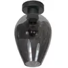 Steinhauer - plafonnier - Bloeba - noir - verre - Ø 23cm - E27 -