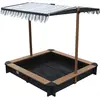 Pragma AXI Lily Bac a sable avec toit Anthracite Marron