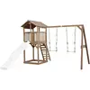 Pragma Axi Beach Tower With Double Swing Brown - Toboggan Blanc