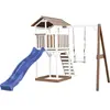 Pragma Axi Beach Tower With Single Swing Brown/White - Blue Slide
