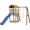 Pragma Axi Beach Tower With Single Swing Brown - Blue Slide