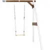 Axi Portique Mural En Bois Blanc Marron 1 Balançoire 160x171x207cm
