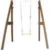 Pragma Axi Portique Balançoire En Bois Simple Marron/Blanc