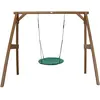 Pragma Axi Portique En Bois Marron Avec Balançoire - Siège Nid Rond