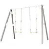 AXI 4-in-1 SportsFun Gris / Blanc | Cadre 4-in-1 pour balançoire, foot...