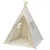 Tente Tipi pour Enfants SUNNY Alba en Crème - Bois FSC - 120x120 cm