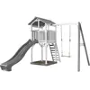 Axi Structure De Jeu Beach Tower Blanc Gris Avec 1 Balancoire Et Tobog...
