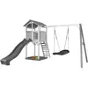 Axi Structure De Jeu Beach Tower Blanc Gris Avec 1 Balancoire Nid Oval...