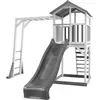 Axi Structure De Jeu Beach Tower Blanc Gris Avec Cadre Escalade Et Tob...