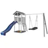 AXI Structure de jeu Beach Tower avec balancoire nid ovale Roxy Gris B...