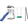 AXI Structure de jeu Beach Tower avec balancoire Nid rond Summer Gris ...