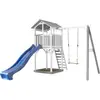 Axi Structure De Jeu Beach Tower Gris Blanc Avec 1 Balancoire Et Tobog...