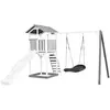 AXI - Beach Tower Aire de Jeux avec Toboggan en blanc, Balançoire Nid ...